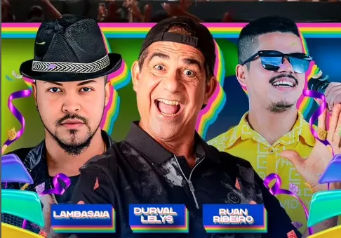 É HOJE! Sextou em PK tem Ruan Ribeiro, Durval Lelys e Lambasaia.