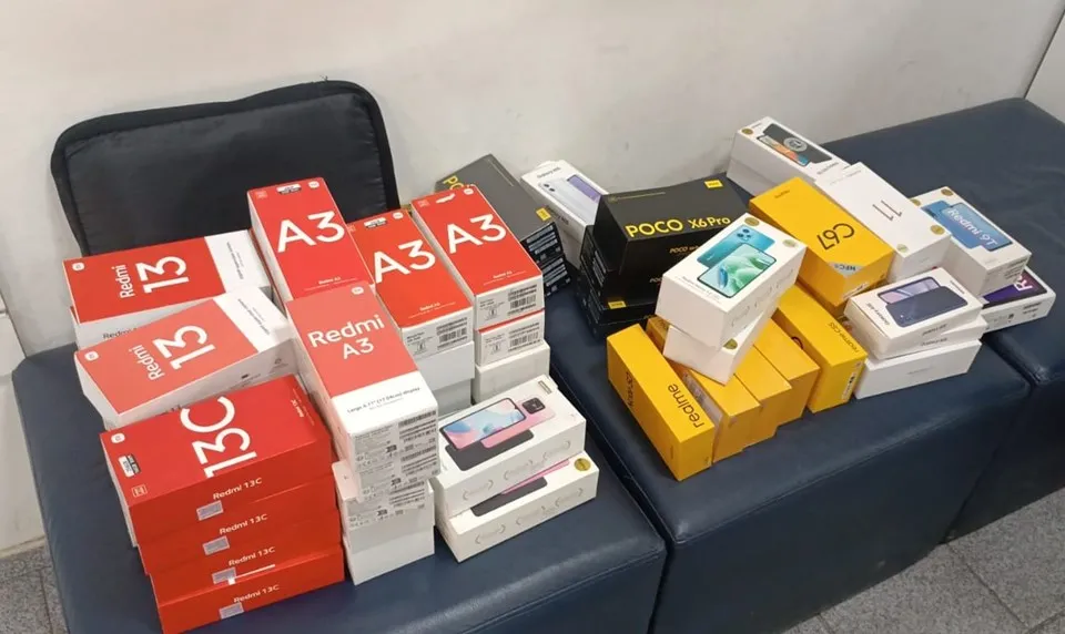 Sem nota fiscal, celulares e dispositivos para fumar são apreendidos a caminho do Maranhão