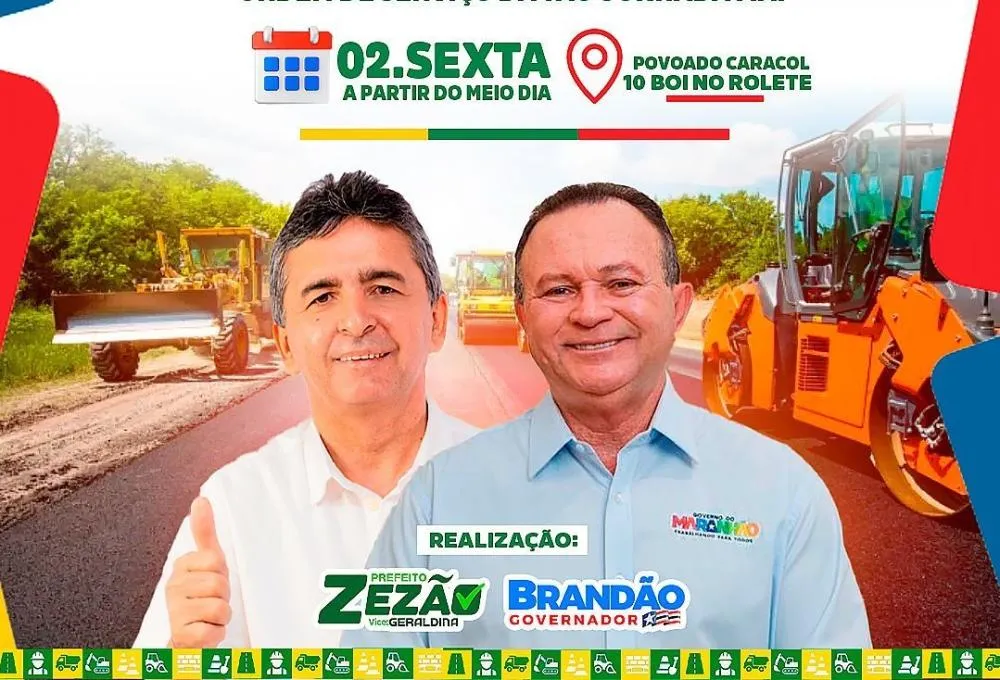 Fim da Espera! Governador Brandão e Prefeito Zezão assinarão Ordem de Serviço para Asfalto Histórico em Luiz Rocha
