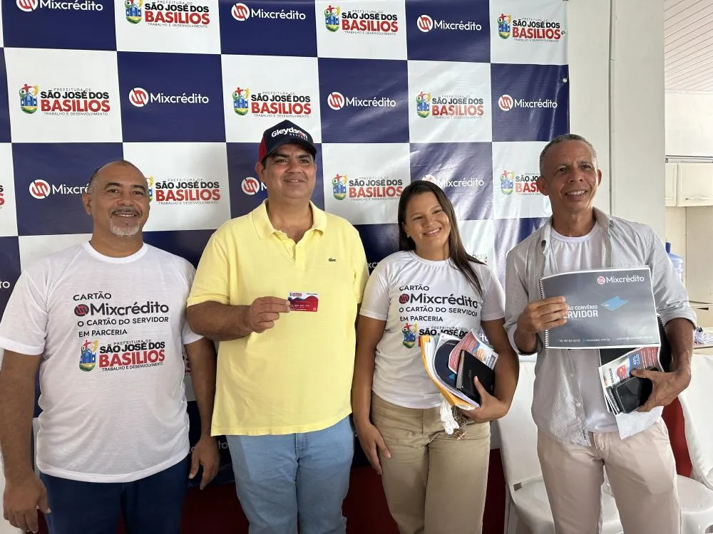 Prefeitura de São José dos Basilios lança o cartão do servidor.