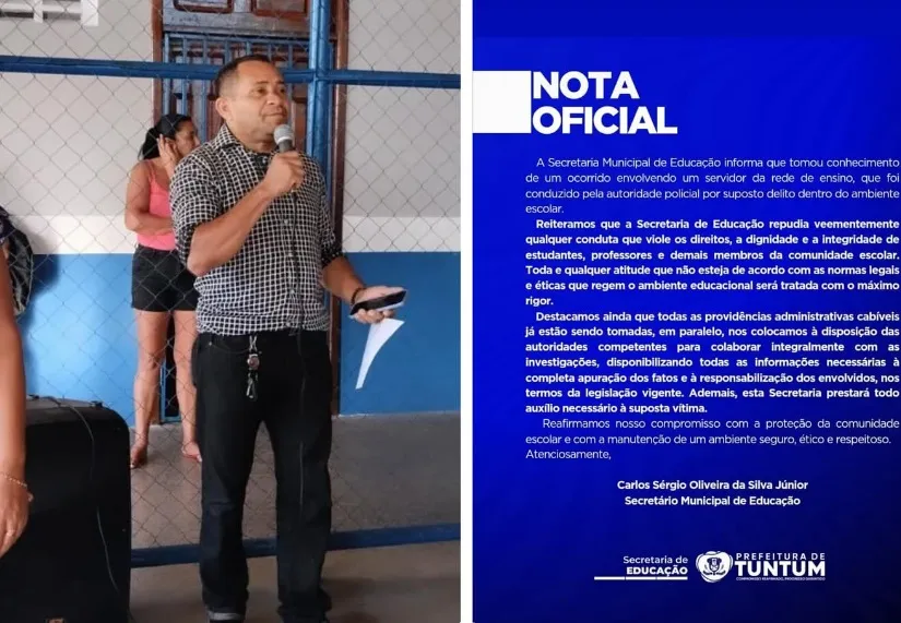 Tuntum: Professor de Escola Militar 02 de Julho é Preso por Oportunação Sexual de Menores
