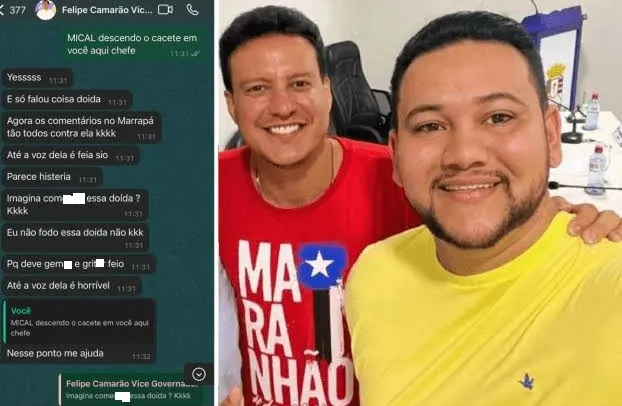 E AGORA CAMARÃO? Laudo Confirma Autenticidade de Mensagens Ofensivas de Vice-Governador do Maranhão Contra Deputada