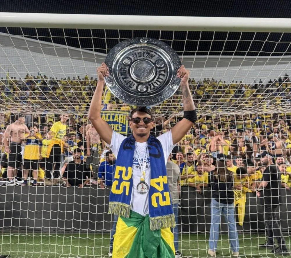 Presidutrense, Weslley Patati conquista Campeonato Israelense e vive temporada de destaque no Maccabi Tel Aviv