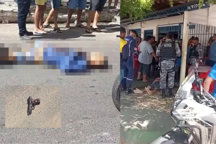 Vídeo mostra momento em que policial reage a assalto e mata suspeito em Teresina