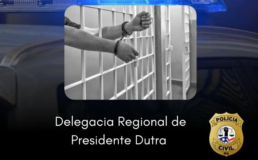 Polícia Civil prende homem por trafico de drogas em Presidente Dutra. 