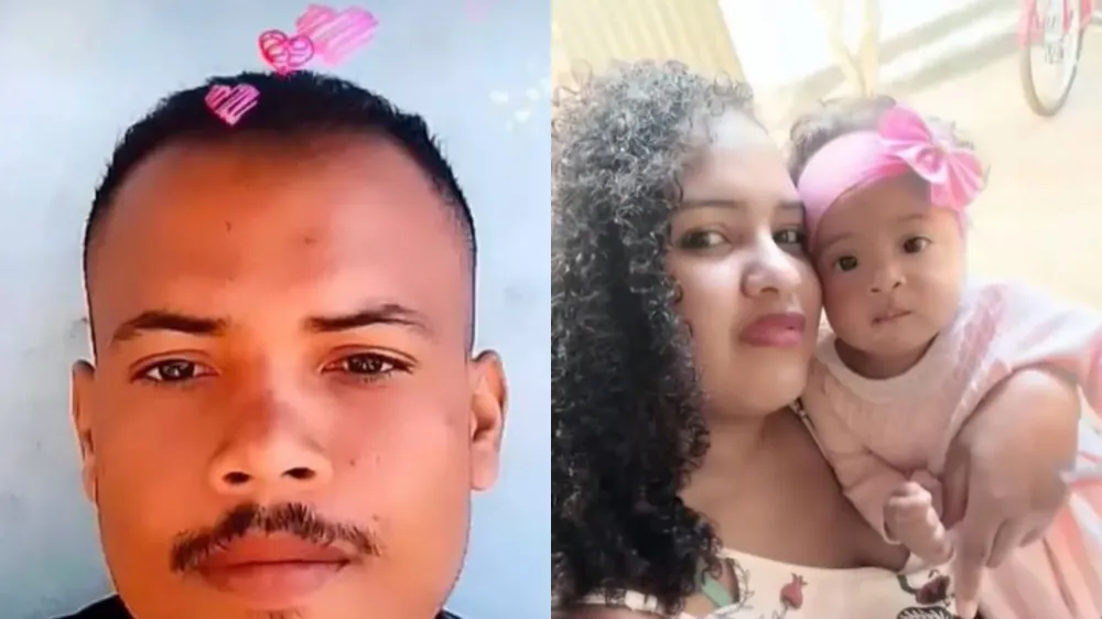 Casal e bebê morrem após moto bater em vaca; eles caíram e foram atropelados por caminhão