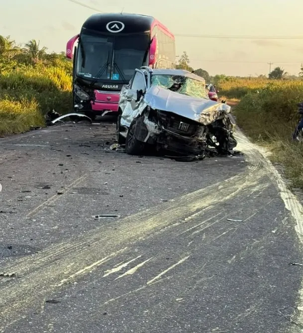 Tragédia na BR-316: Primeira-dama de Carutapera morre em grave acidente envolvendo dois ônibus e caminhonete