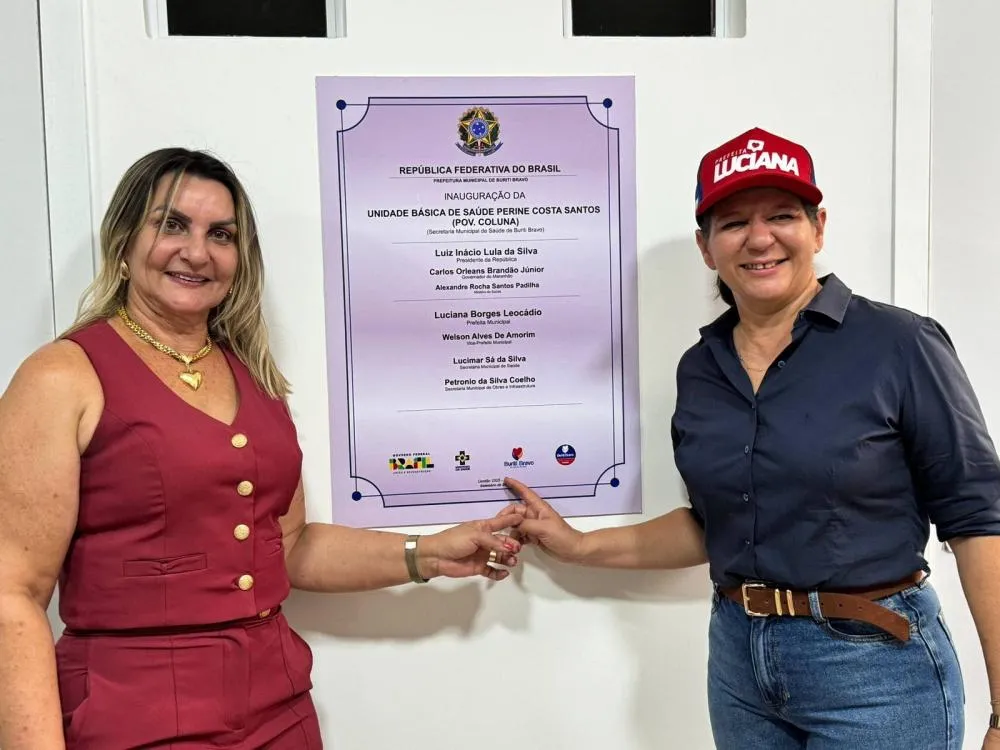 Luciana Leocádio inaugura mais uma UBS do Novo PAC no povoado Coluna em Buriti Bravo