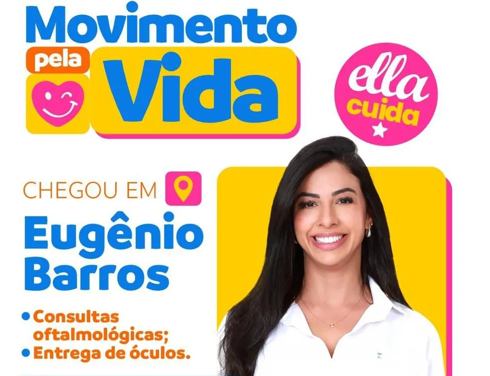 Daniella leva ação de saúde ocular a Eugênio Barros com mais de 300 atendimentos gratuitos
