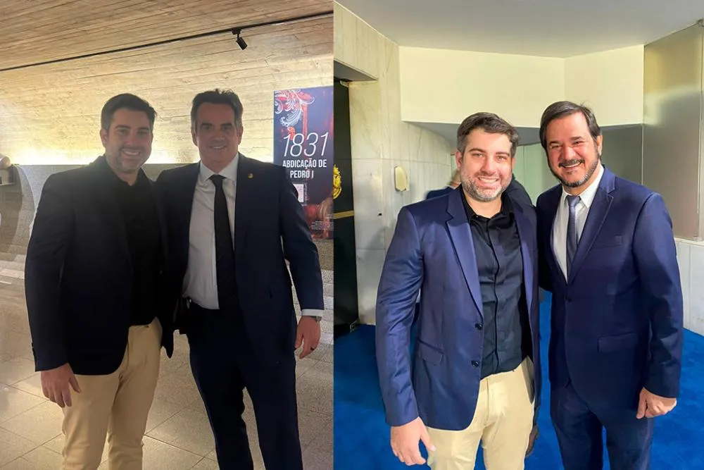 Dr. Remy Soares fortalece articulações na federação União Progressista ao lado de Ciro Nogueira e Antônio Rueda