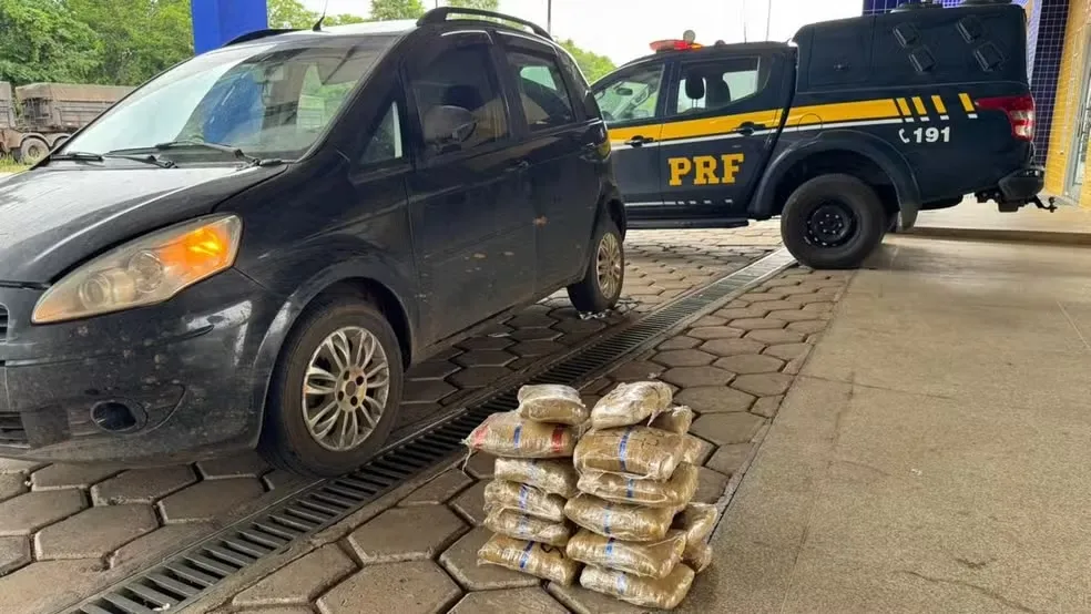 Motorista é preso após PRF encontrar 23,4 kg de skunk em carro na BR-226, no MA