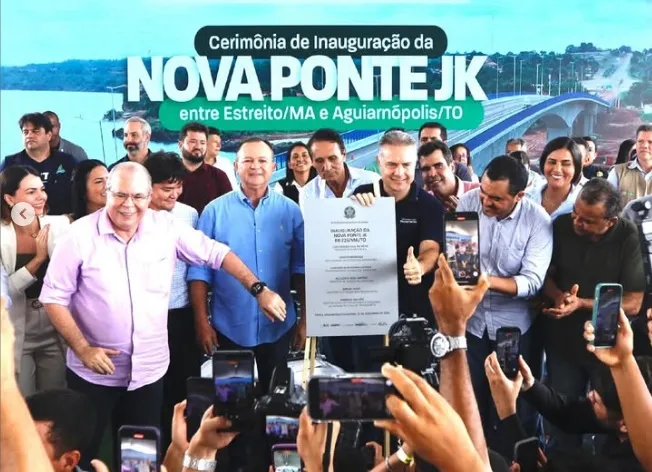 Nova ponte entre MA e TO é inaugurada um ano após tragédia do desabamento