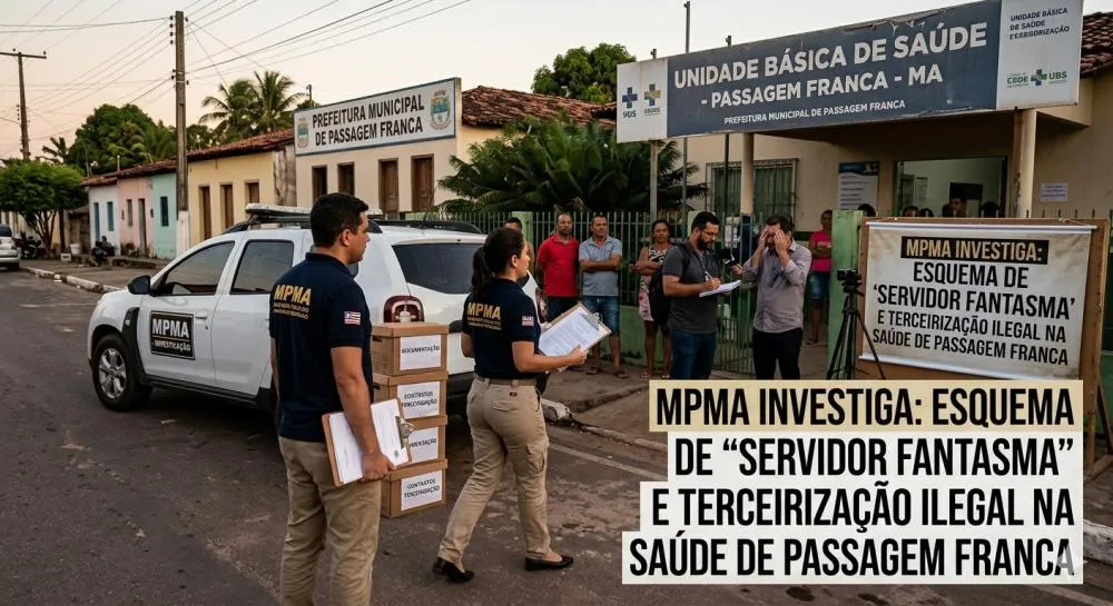 MPMA investiga esquema de “servidor fantasma” e terceirização ilegal na Saúde de Passagem Franca