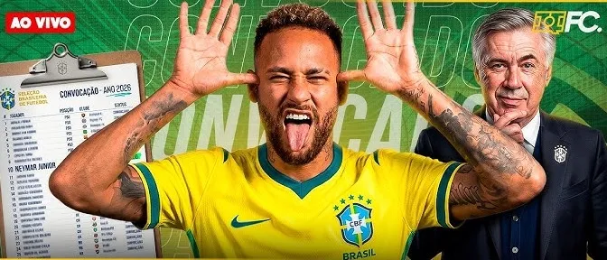 Copa do Mundo 2026: com Neymar, veja a lista de convocados do Brasil