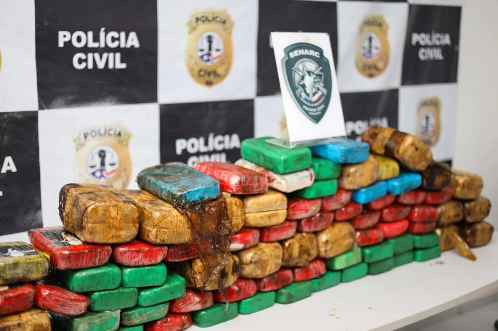 Cerca de uma tonelada de entorpecentes foi apreendida pela Polícia Civil no Maranhão