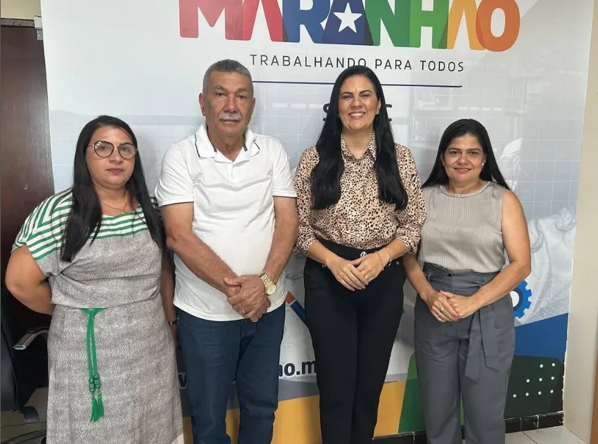 Prefeito Salomão Barbosa reúne-se com autoridades estaduais para discutir avanços na educação de Santa Filomena do Maranhão