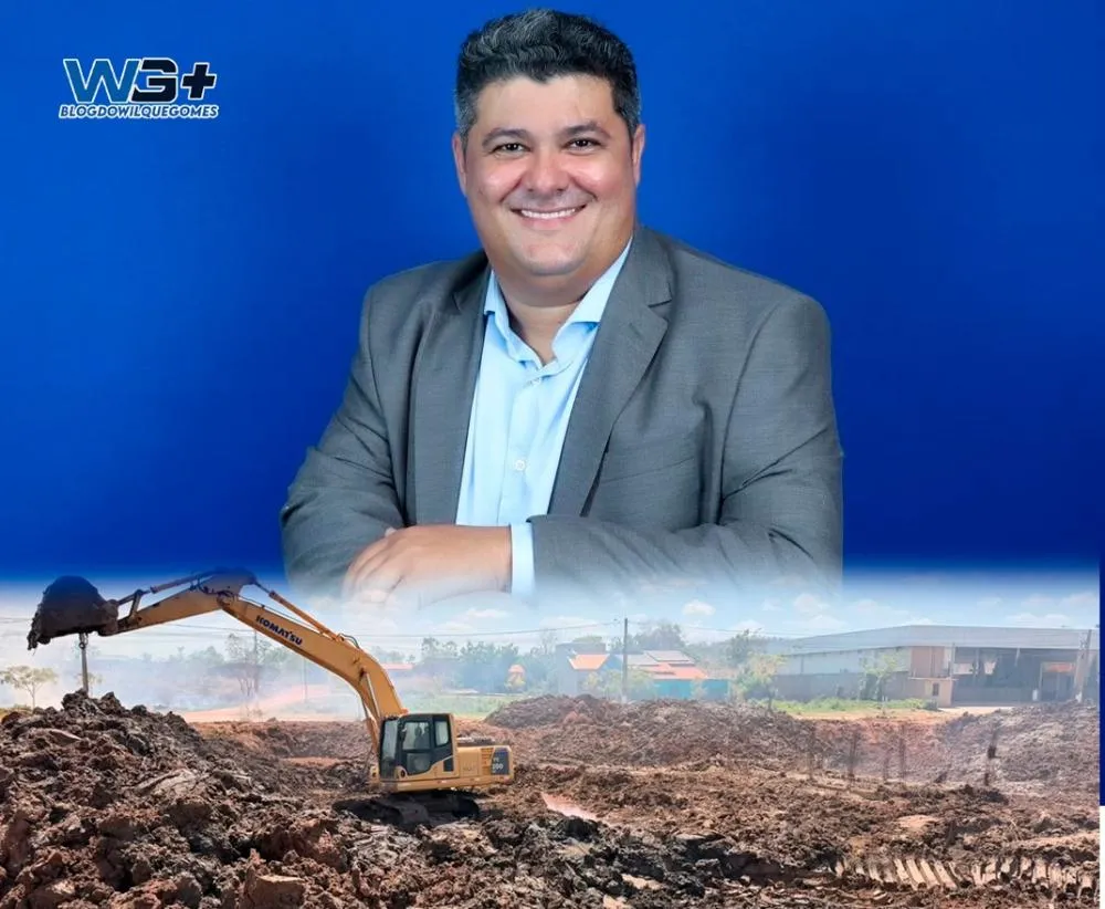 Ricardo Lucena dá início à obra do lago e espelho d’água da Câmara, futuro cartão-postal de Presidente Dutra
