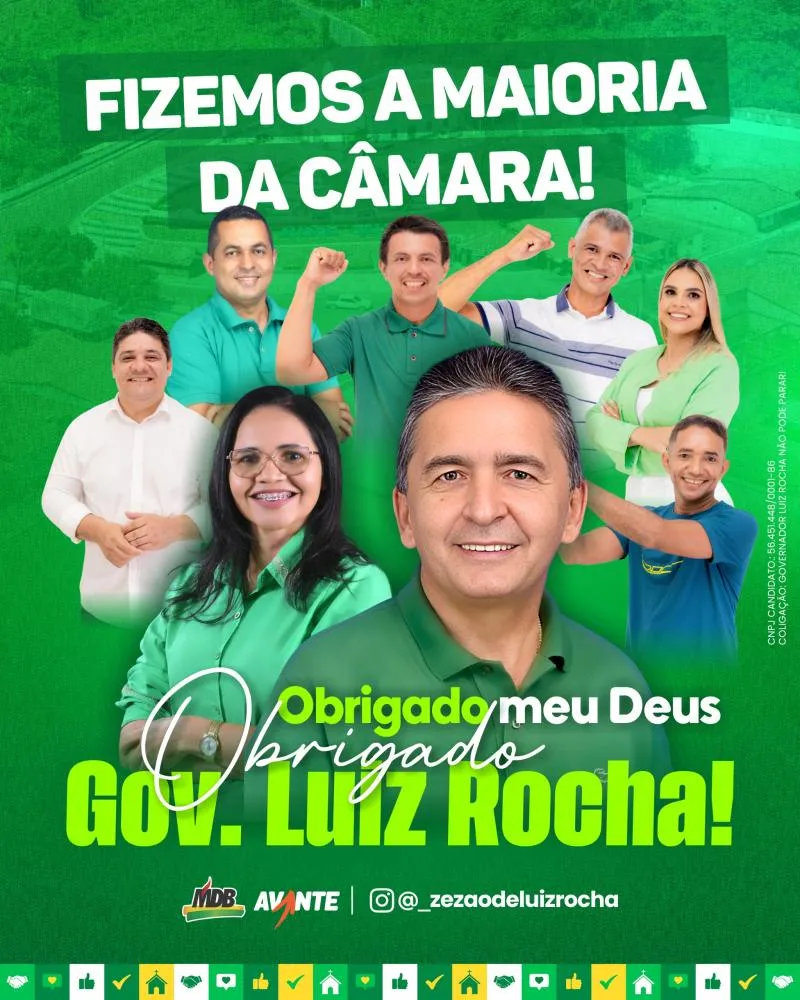 Prefeito Zezão é Reeleito com Maioria Histórica em Governador Luiz Rocha