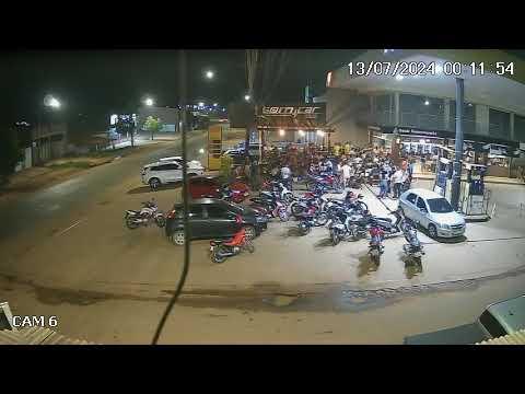 Momento da queda de um meteoro. O vídeo foi gravado na cidade de Presidente Dutra-MA